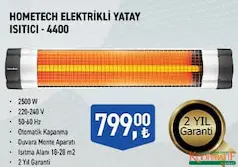 HOMETECH ELEKTRİKLİ YATAY ISITICI-4400 HOMETECH ELEKTRİKLİ YATAY ISITICI-4400